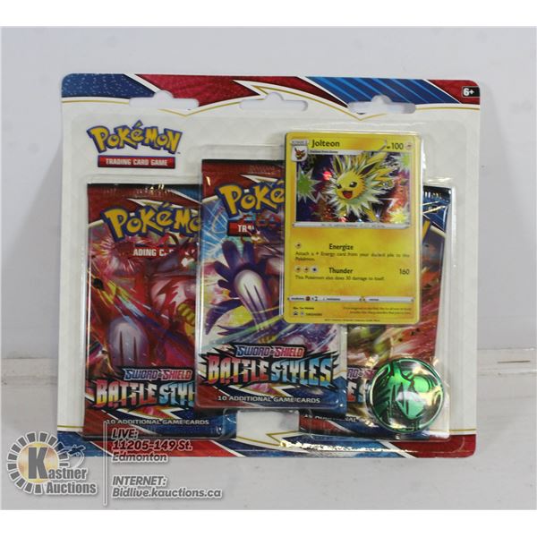 x3 POKEMON BOOSTER PACKS, PROMO CARD, COIN SET