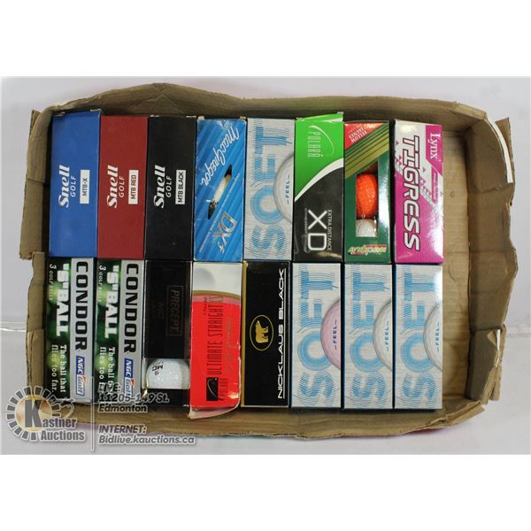 FLAT ASST RECLAIMED GOLF BALLS