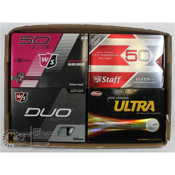 FLAT ASST WILSON RECLAIMED GOLF BALLS