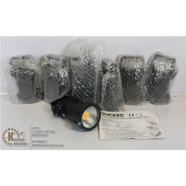 FLAT OF LED GARDEN PATH LIGHTS.