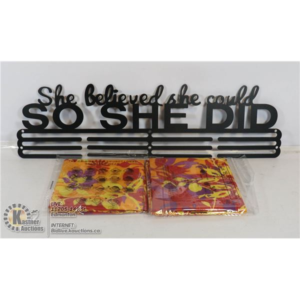 NEW METAL MOTIVATIONAL SIGN.