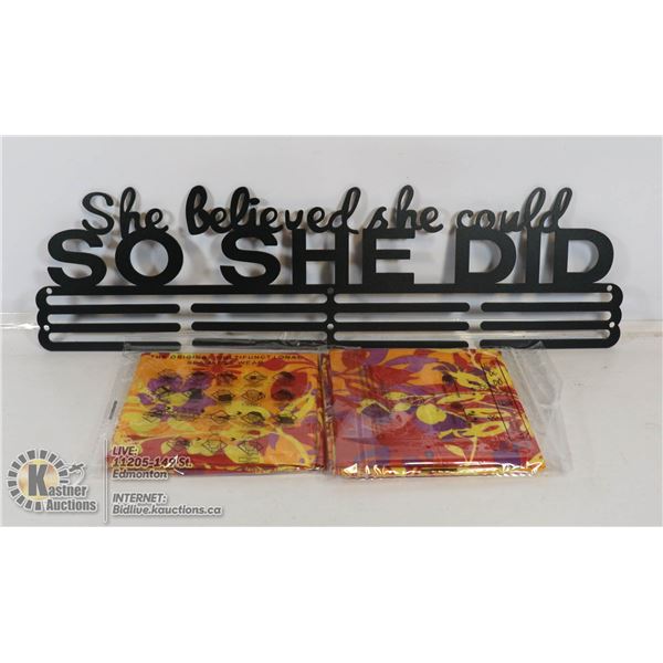 NEW METAL MOTIVATIONAL SIGN.