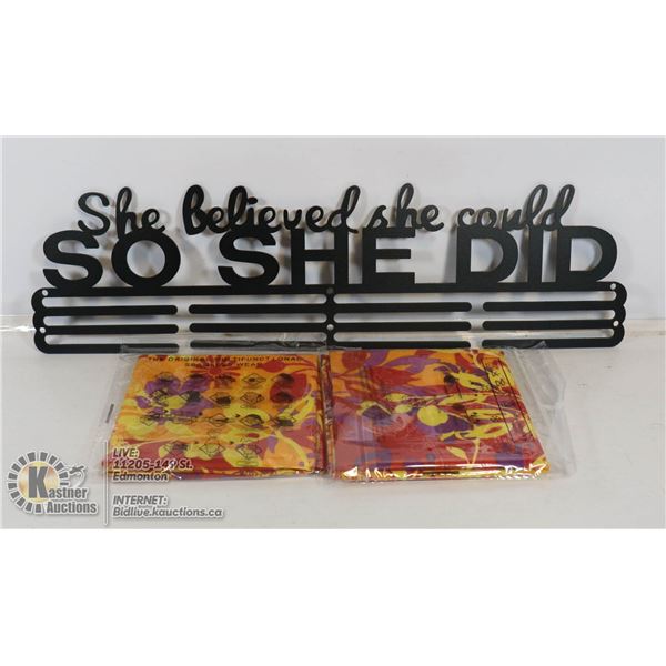 NEW METAL MOTIVATIONAL SIGN.