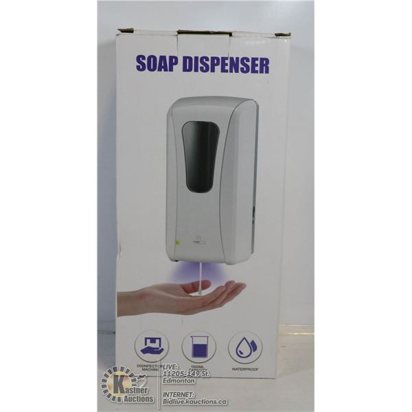 NEW IN BOX AUTOMATIC SOAP DISPENSER.