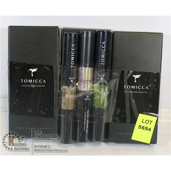 LOT OF 3 TOMICCA AIR CUSHION MAGIC POWDER PENS