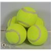 Image 1 : PACK OF 5 LARGE TENNIS BALLS FOR DOGS.