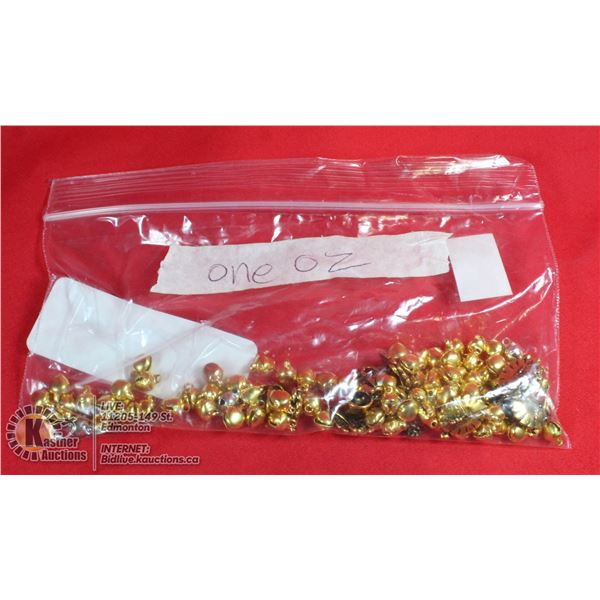 1 OZ. BAG OF GOLD COLOR CHARMS