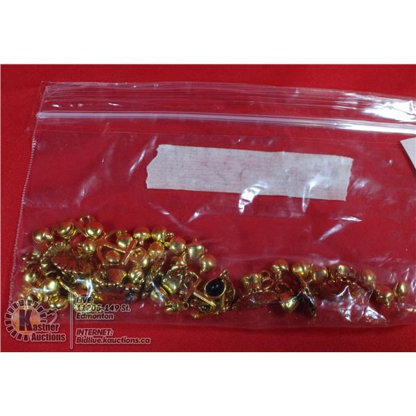 1 OZ. BAG OF GOLD COLOR CHARMS