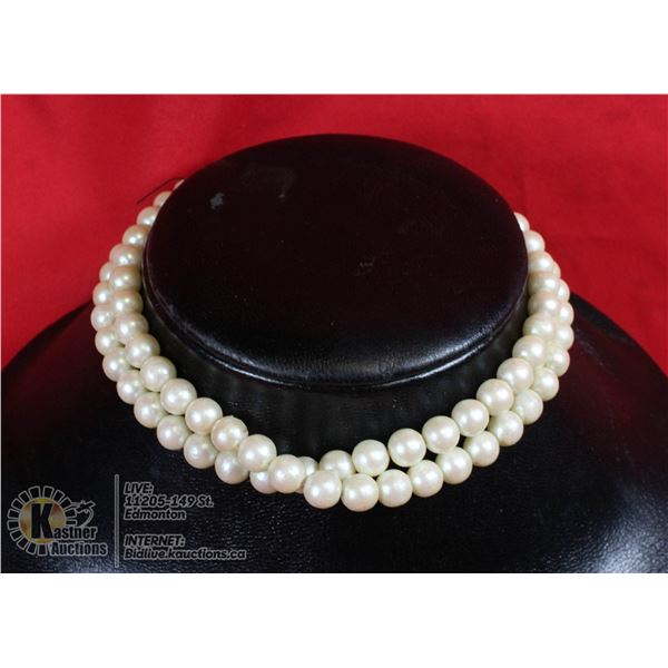 VINTAGE PEARL NECKLACE IN BIRKS BOX