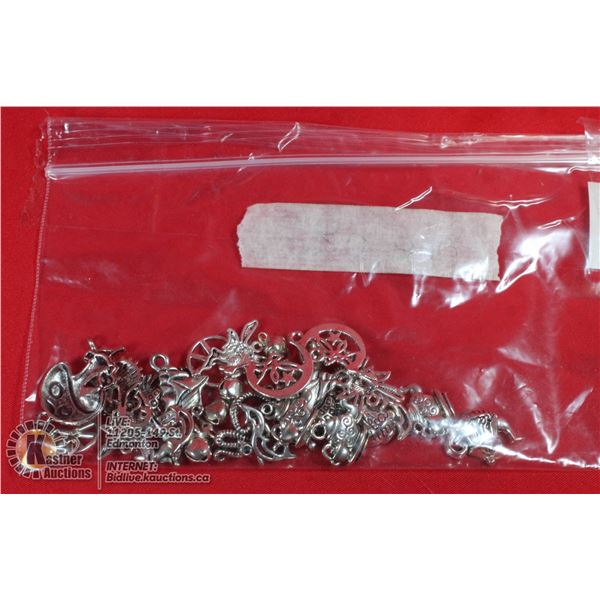 1OZ BAG OF SILVER CHARMS