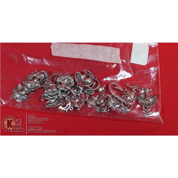 1OZ BAG OF SILVER CHARMS