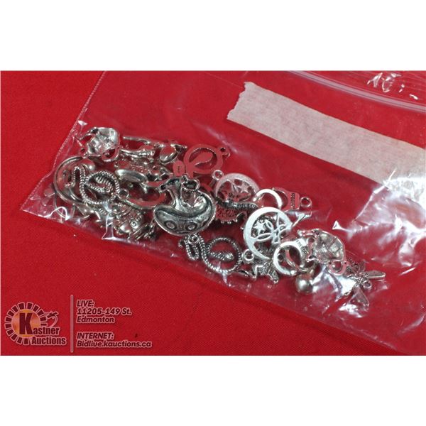 1OZ BAG OF SILVER CHARMS