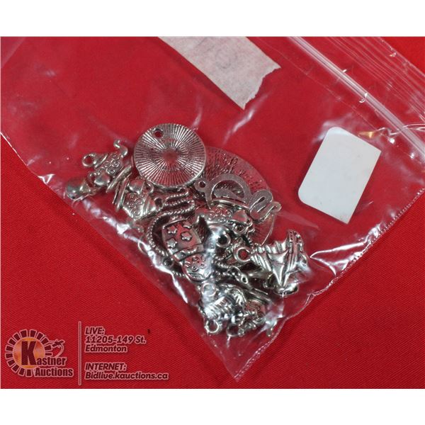 1OZ BAG OF SILVER CHARMS