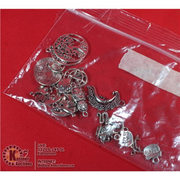 1OZ BAG OF SILVER CHARMS