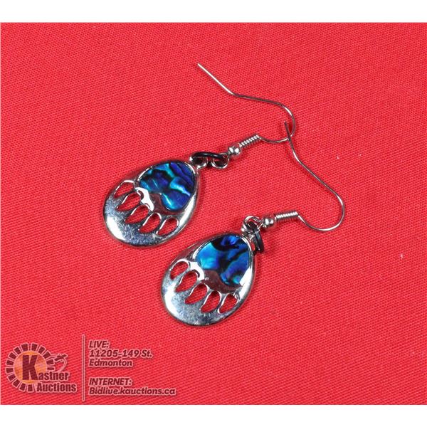 STEALING SILVER BEAR PAW W/ABALONE ACCENT