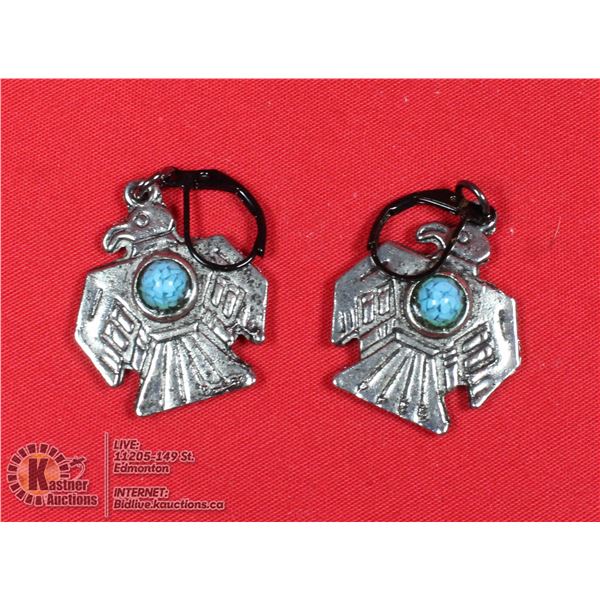 THUNDERBIRD W/TURQUOISE EARRINGS