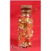 Image 1 : GLASS BOTTLE FILLED WITH GOLD FOIL