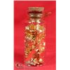 Image 1 : GLASS BOTTLE FILLED WITH GOLD FOIL