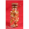 Image 1 : GLASS BOTTLE FILLED WITH GOLD FOIL