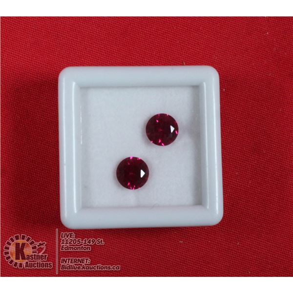 #242-RED RUBY GEMSTONES 6mm 2.05ct