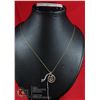 Image 1 : #145-DIAMOND ACCENT PENDANT & NECKLACE 18"