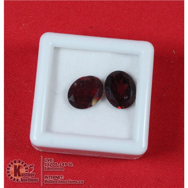 #198-DARK RED GARNET GEMSTONES 8 x 10mm 5.5ct