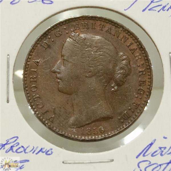 1856 PROVINCE OF NOVA SCOTIA 1 PENNY COIN