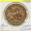 Image 1 : 1857 BANK OF UPPER CANADA 1 PENNY COIN
