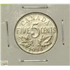 Image 1 : 1934 NR RIM CANADIAN 5 CENT COIN HIGH GRADE