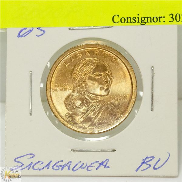 UNC 2000P SACAGAWEA US $1 COIN
