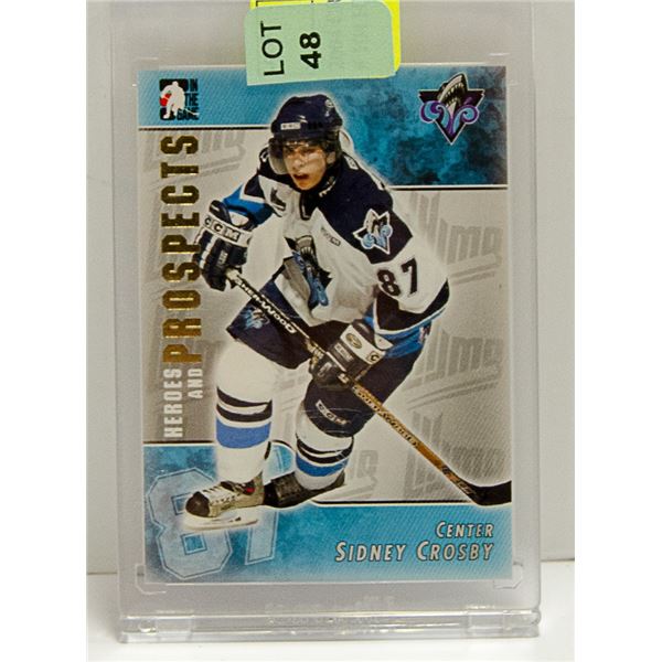 2004 CROSBY PRE ROOKIE ITG CARD # 104 HI GRADE