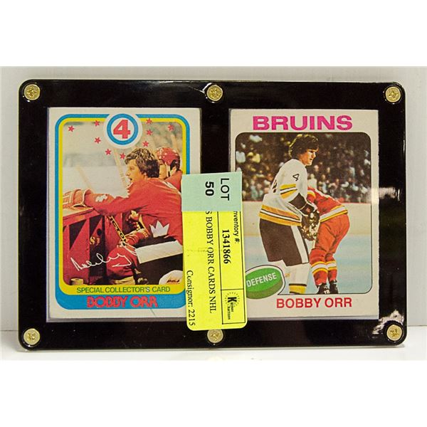 2 X 1970'S BOBBY ORR CARDS NHL BOSTON