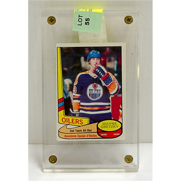 1980 GRETZKY 2ND YEAR CARD # 87 OILERS