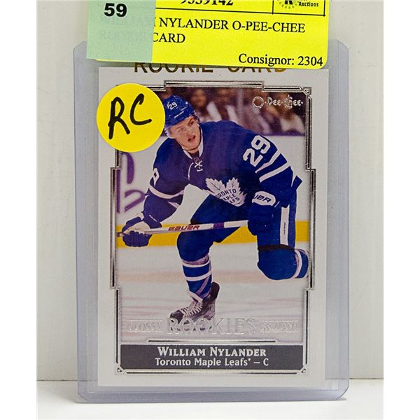 WILLIAM NYLANDER O-PEE-CHEE ROOKIE CARD