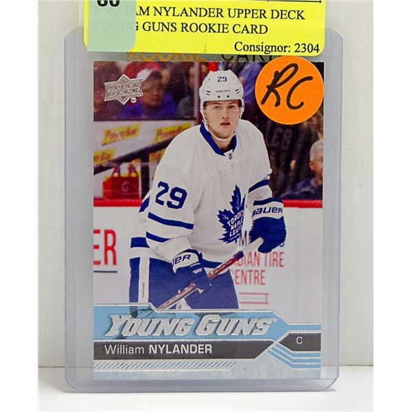 WILLIAM NYLANDER UPPER DECK YOUNG GUNS ROOKIE CARD