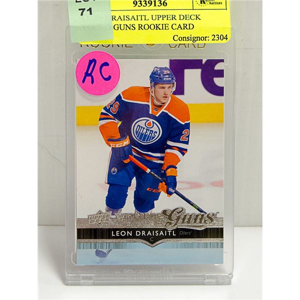 LEON DRAISAITL UPPER DECK YOUNG GUNS ROOKIE CARD