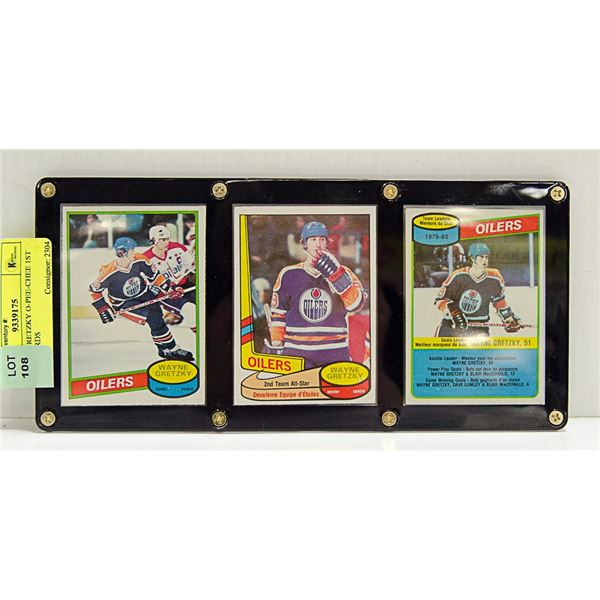 WAYNE GRETZKY O-PEE-CHEE 1ST YEAR CARDS