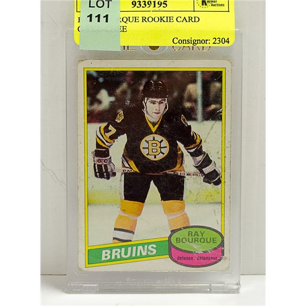 RAY BOURQUE ROOKIE CARD O-PEE-CHEE