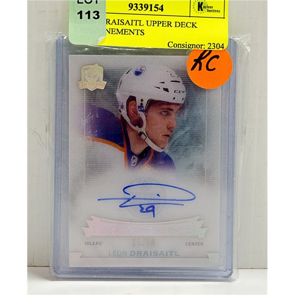 LEON DRAISAITL UPPER DECK ENSHRINEMENTS