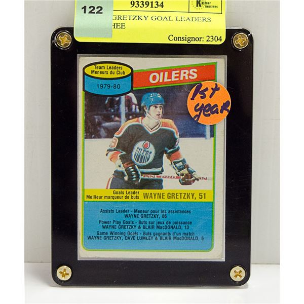 WAYNE GRETZKY GOAL LEADERS O-PEE-CHEE