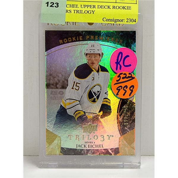 JACK EICHEL UPPER DECK ROOKIE PREMIERS TRILOGY
