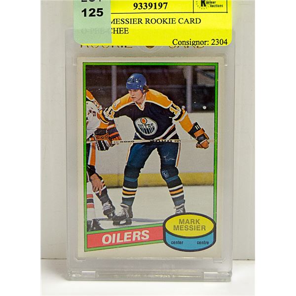 MARK MESSIER ROOKIE CARD O-PEE-CHEE