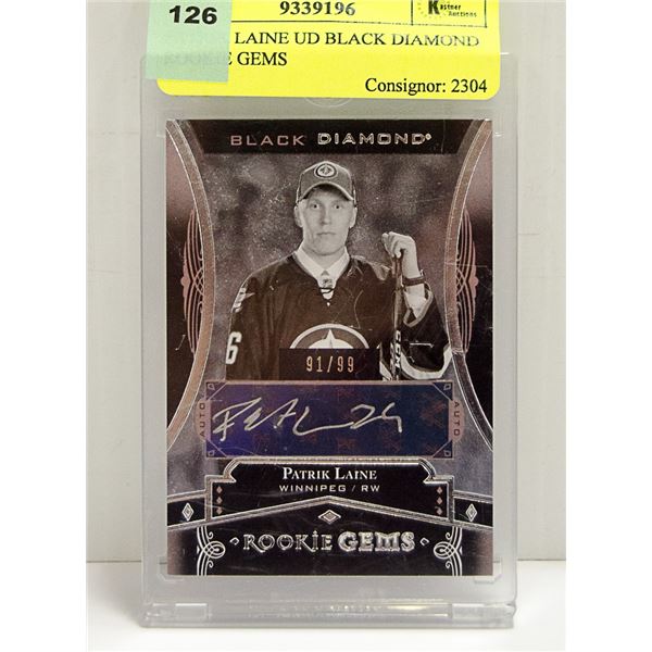 PATRIK LAINE UD BLACK DIAMOND ROOKIE GEMS
