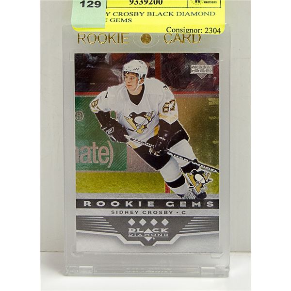 SYDNEY CROSBY BLACK DIAMOND ROOKIE GEMS