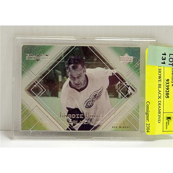 GORDIE HOWE BLACK DIAMOND CARD