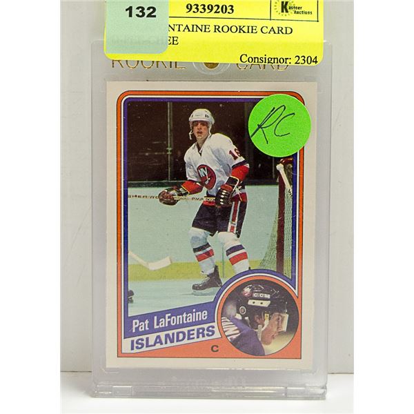 PAT LAFONTAINE ROOKIE CARD O-PEE-CHEE