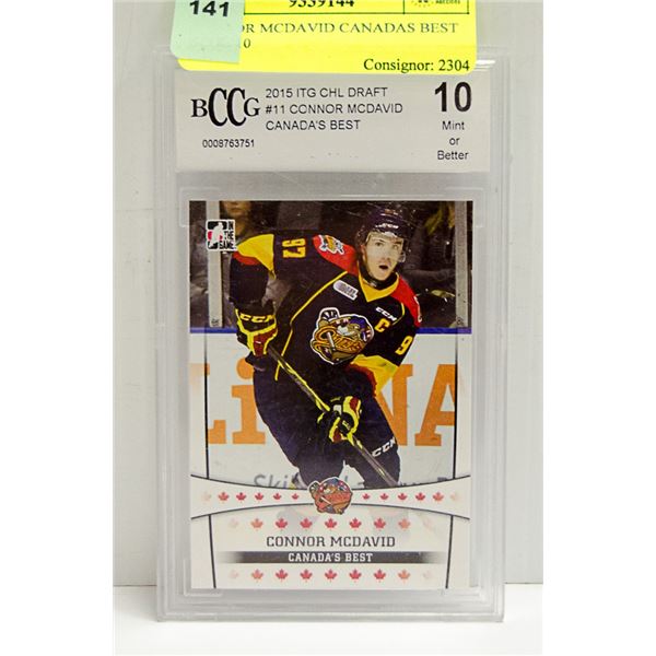CONNOR MCDAVID CANADAS BEST BCCG 10
