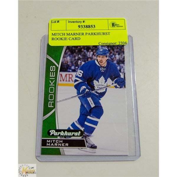 MITCH MARNER PARKHURST ROOKIE CARD