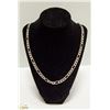 Image 1 : HEAVY .925 SOLID SILVER ITALIAN FIGARO LINK CHAIN