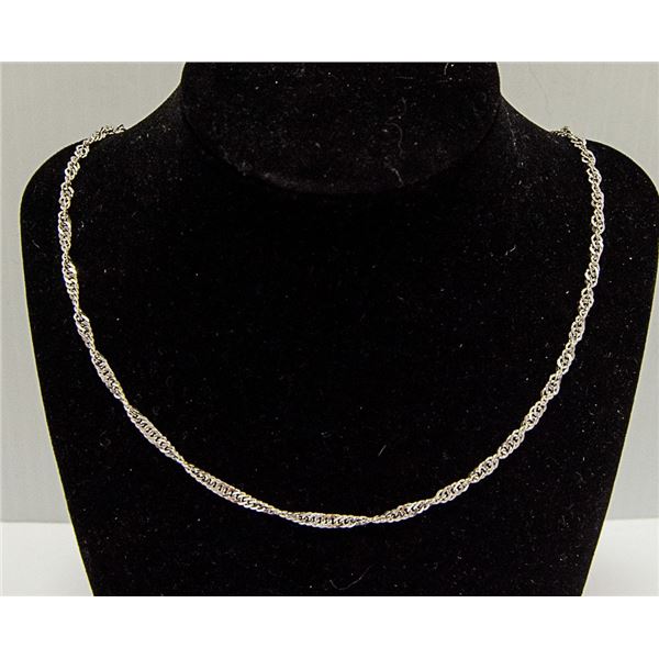 .925 SOLID SILVER ITALIAN TWISTED CURB LINK CHAIN